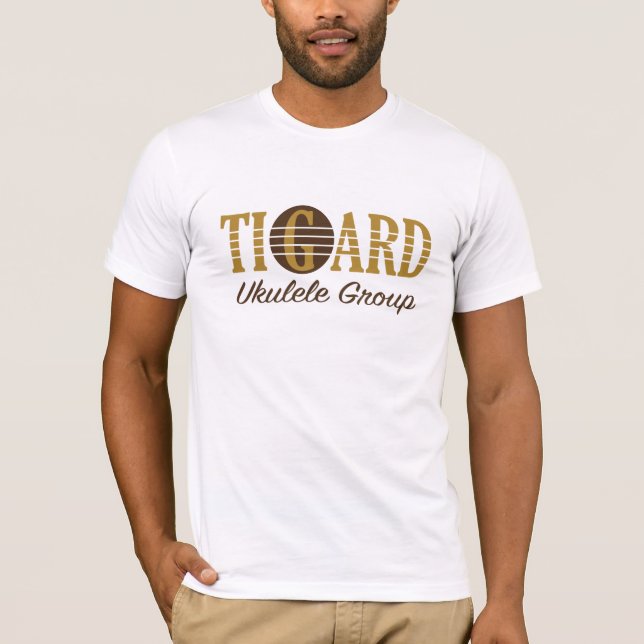 T-shirt de groupe d'ukulélé de Tigard - hommes (Devant)