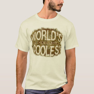 T-shirt de grunge de papa d'hockey