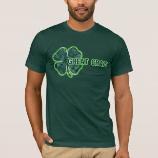 T-shirt de grunge de shamrock de grand Craic de `