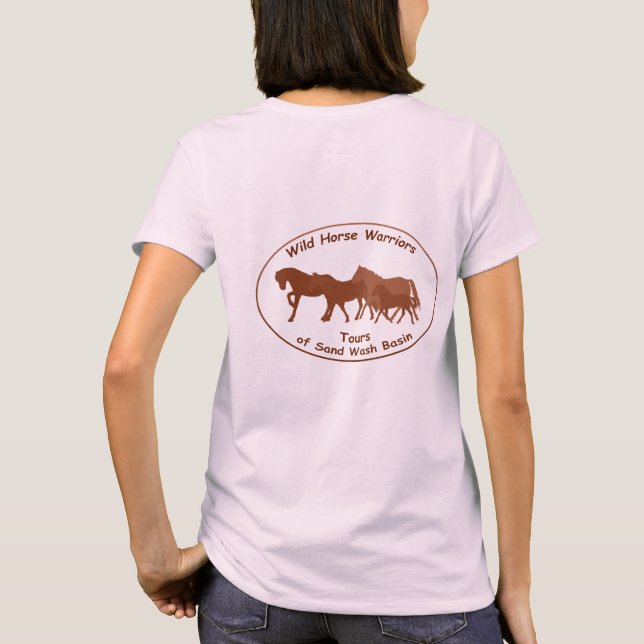 T-shirt de guerriers de cheval sauvage (Dos)