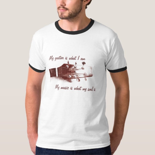 T-shirt de guitare acoustique (Devant)