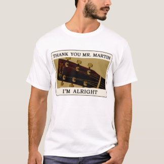T-shirt de guitare de Bluegrass - M. Martin de