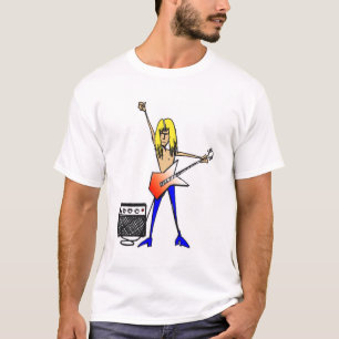 T-shirt de guitare de roche