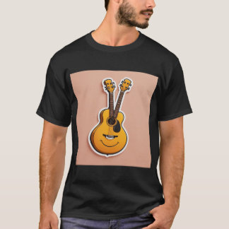 T-Shirt de guitare joyeux - Stickers Illustrat