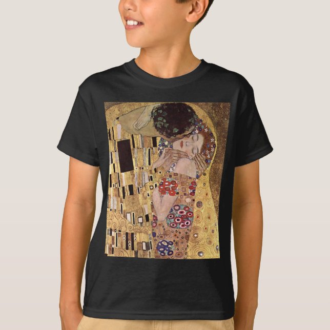 T-shirt ~ de Gustav Klimt le baiser (Devant)