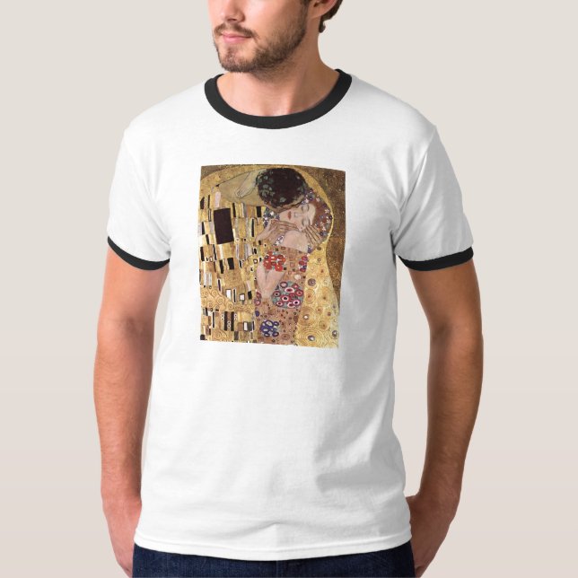 T-shirt ~ de Gustav Klimt le baiser (Devant)