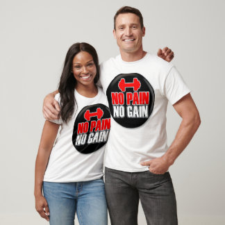 T-shirt de gym « No Pain No Gain »