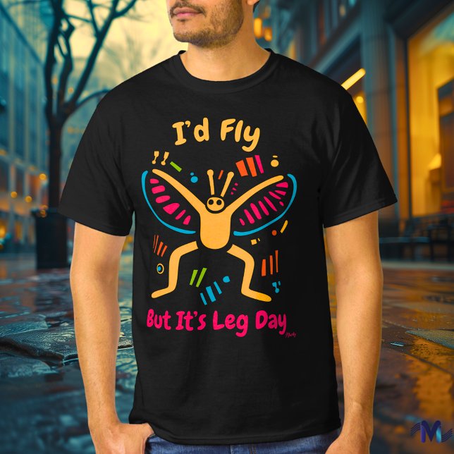 T-shirt de gym Papillon Bold Pop Art (Créateur téléchargé)