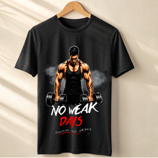 T-shirt de gym « Pas de jours de faiblesse » – Ent