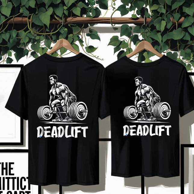 T-Shirt De Gymnastique De Bête Deadlift - Powerlif (Créateur téléchargé)