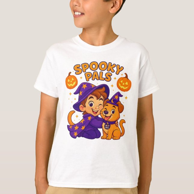 T-shirt de Halloween pour enfants mignons | Garçon (Devant)