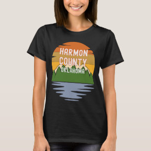 T-shirt De Harmon Comté Oklahoma Vintage Sunset