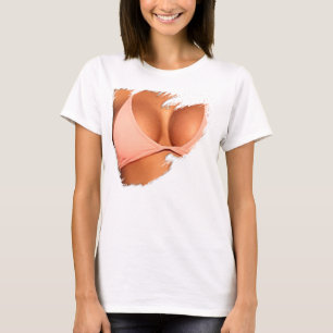 T-shirt de haut de bikini exposé par chemise