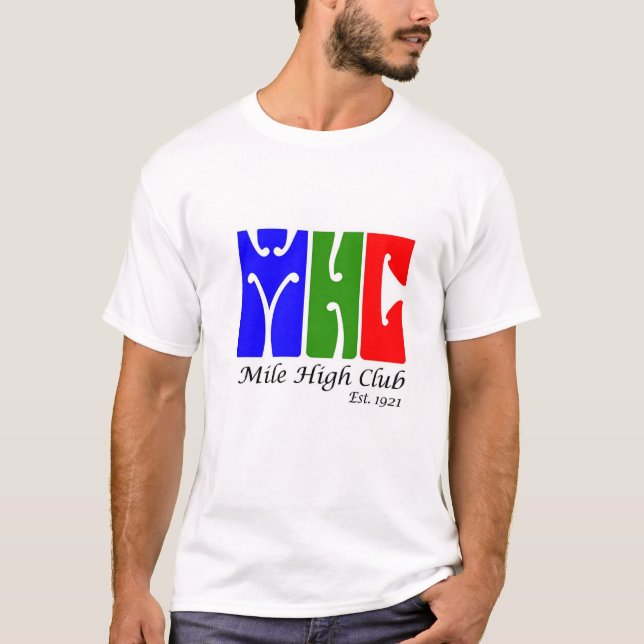 T-shirt de haut de club de mille (Devant)