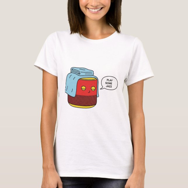 T-shirt de haut-parleur intelligent amusant | Joue (Devant)