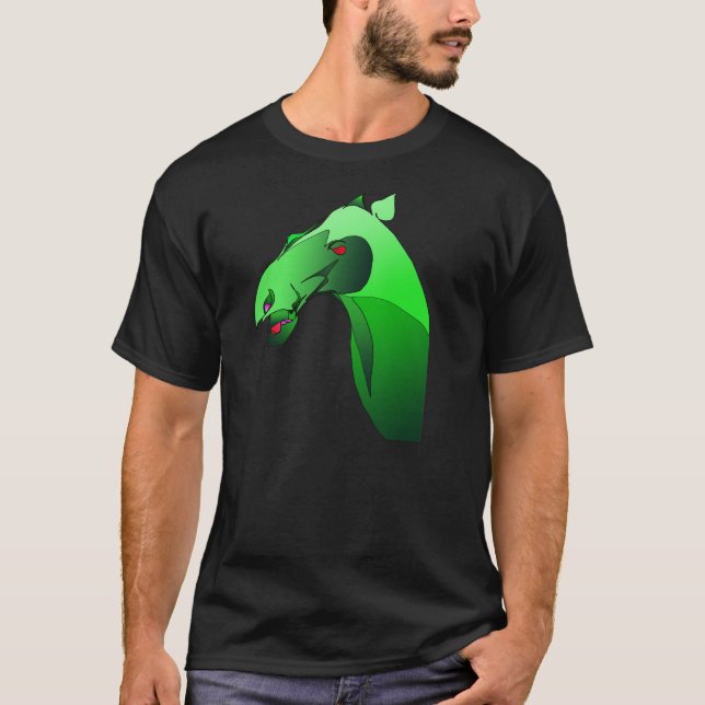 T-shirt de Heliodor - démon vert de cheval - avant (Devant)
