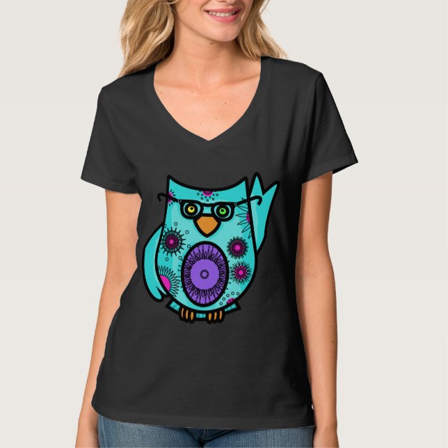 T-shirt de hibou (Devant)