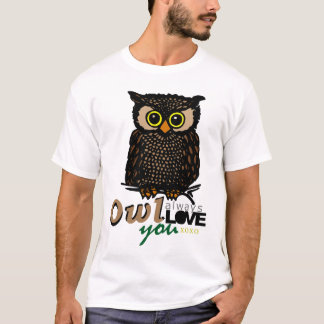 T-shirt De HIBOU AMOUR toujours vous XOXO