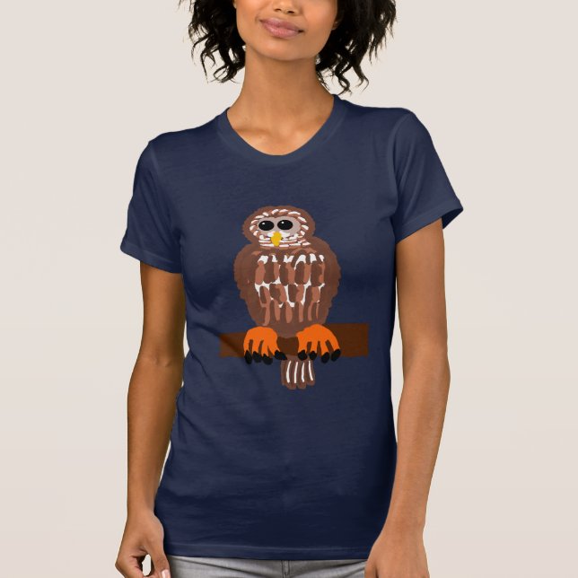 T-shirt de hibou barré (Devant)