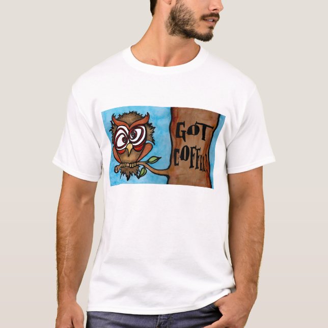 T-shirt de hibou de coucou (Devant)