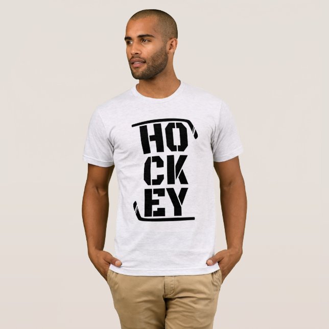 T-shirt de hockey drôle (Devant entier)