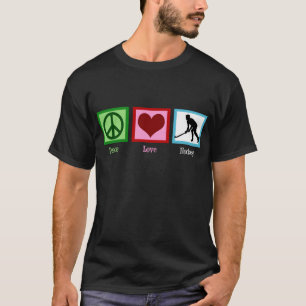 T-shirt de hockey sur gazon Peace Love