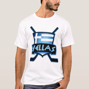 T-shirt de hockey sur glace de la Grèce + Copie de