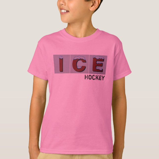 T-shirt de hockey sur glace - garçons - filles (Devant)