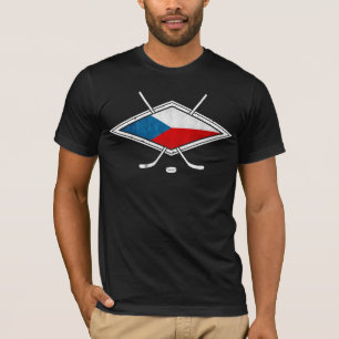 T-shirt de hockey tchèque avec nom et numéro