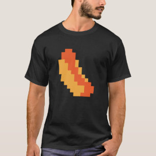 T-shirt de hot dog de pixel