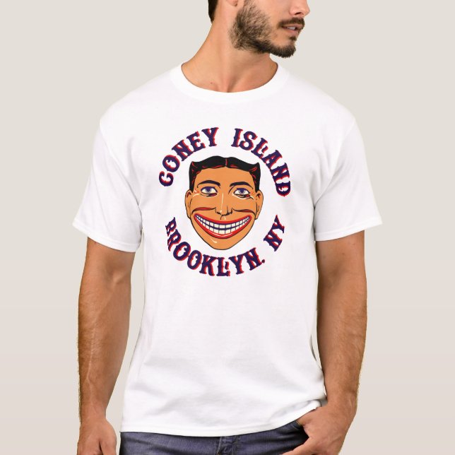 T-shirt de Jack Coney Island Brooklyn de course (Devant)