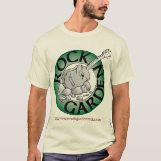 T-shirt de jardin de roche