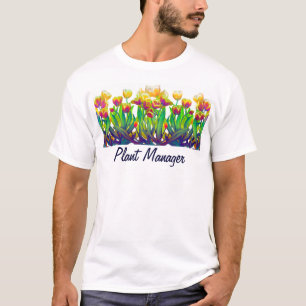 T-shirt de jardinage de directeur d'installation