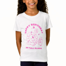 T-Shirt de Jersey fin Joyeux anniversaire en plein