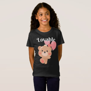 T-Shirt de jersey fin pour filles adorables