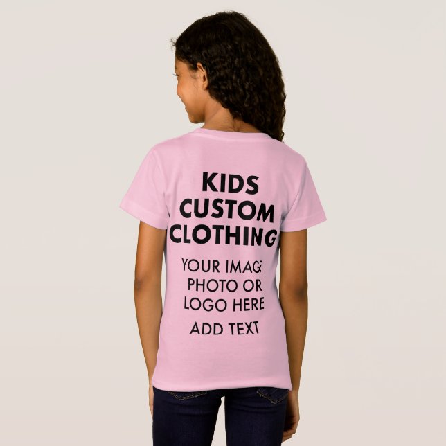 T-SHIRT DE JERSEY FIN ROSE FIN FIN (Dos entier)