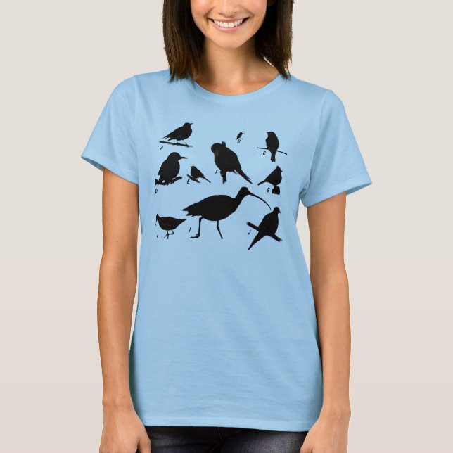 T-shirt de jeu-concours d'oiseau (Devant)