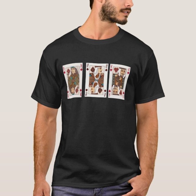 t-shirt de jeu de cartes saoudiennes (Devant)