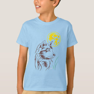 T-shirt de jeune loup rêveur