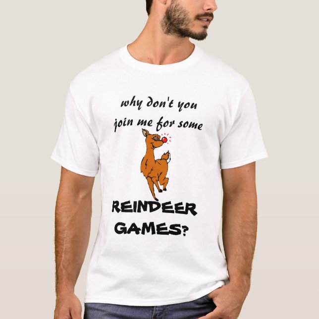 T-shirt de jeux de renne (Devant)