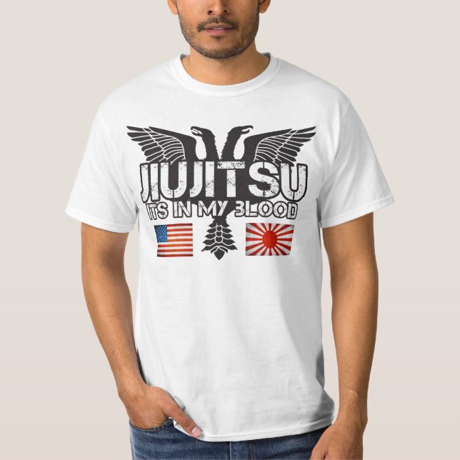 T-shirt de JiuJitsu Etats-Unis (Devant)