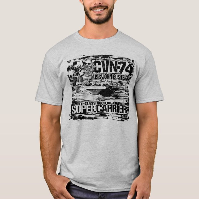 T-shirt de John C. Stennis T-Shirt de porte-avions (Devant)