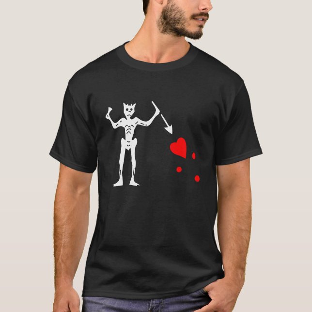 T-shirt de jolly roger de Blackbeard (Devant)
