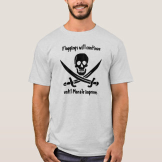 T-shirt de jolly roger de moral de pirate d'épée