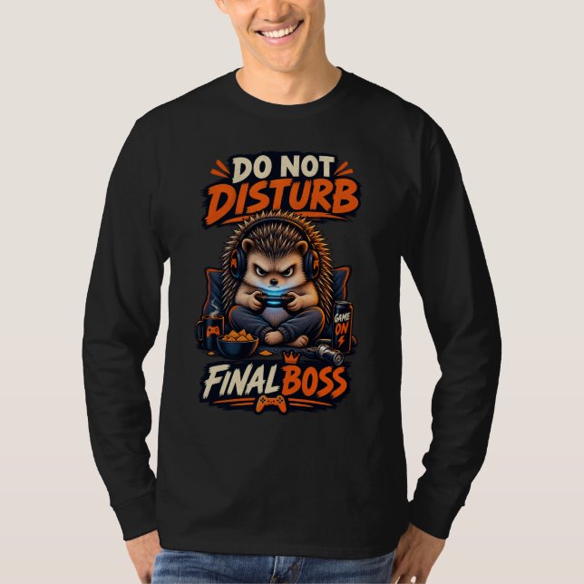 T-shirt de joueur de hérisson Boss final Ne pas dé (Devant)