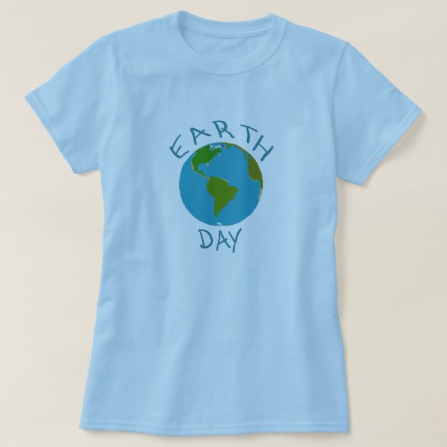 T-shirt de jour de la terre (Design devant)