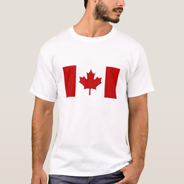 T-shirt de jour du Canada (nom-ville-province (Devant)