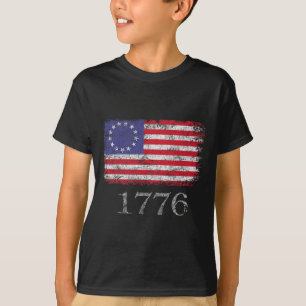 T-shirt De Juillet T Chemise Drapeau Américain Betsy Ross 