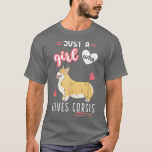 T-shirt de Just Girl Who Loves Corgis