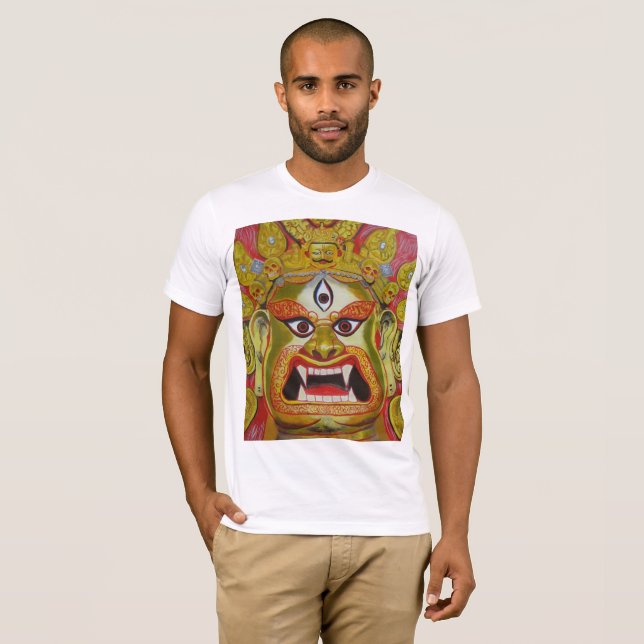 T-shirt de kalabhairav de shiva (Devant entier)